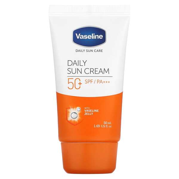 Daily Sun Care, Ежедневный солнцезащитный крем, SPF 50+ PA+++, 1,69 жидк. унции (50 мл) Vaseline