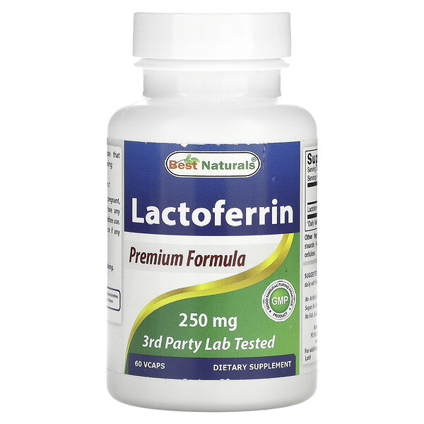 Лактоферрин - 250 мг - 60 Vcaps - Best Naturals Best Naturals