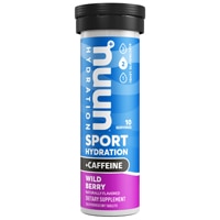 Sport + Caffeine Hydration Single Tube Wild Berry -- 10 Tablets (Таблетки) NUUN