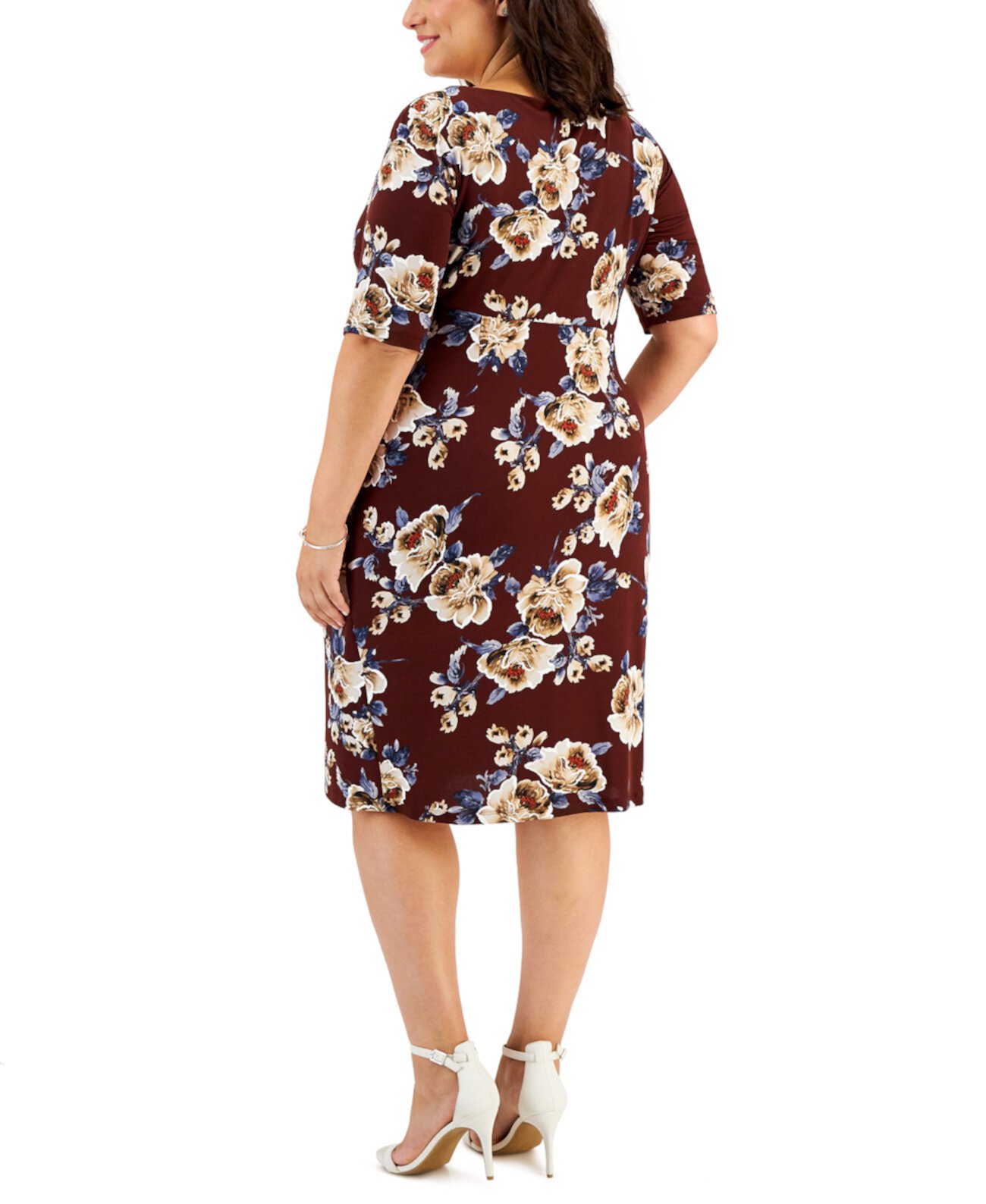 Женское Платье Connected Plus Size Printed Side-Tab Connected