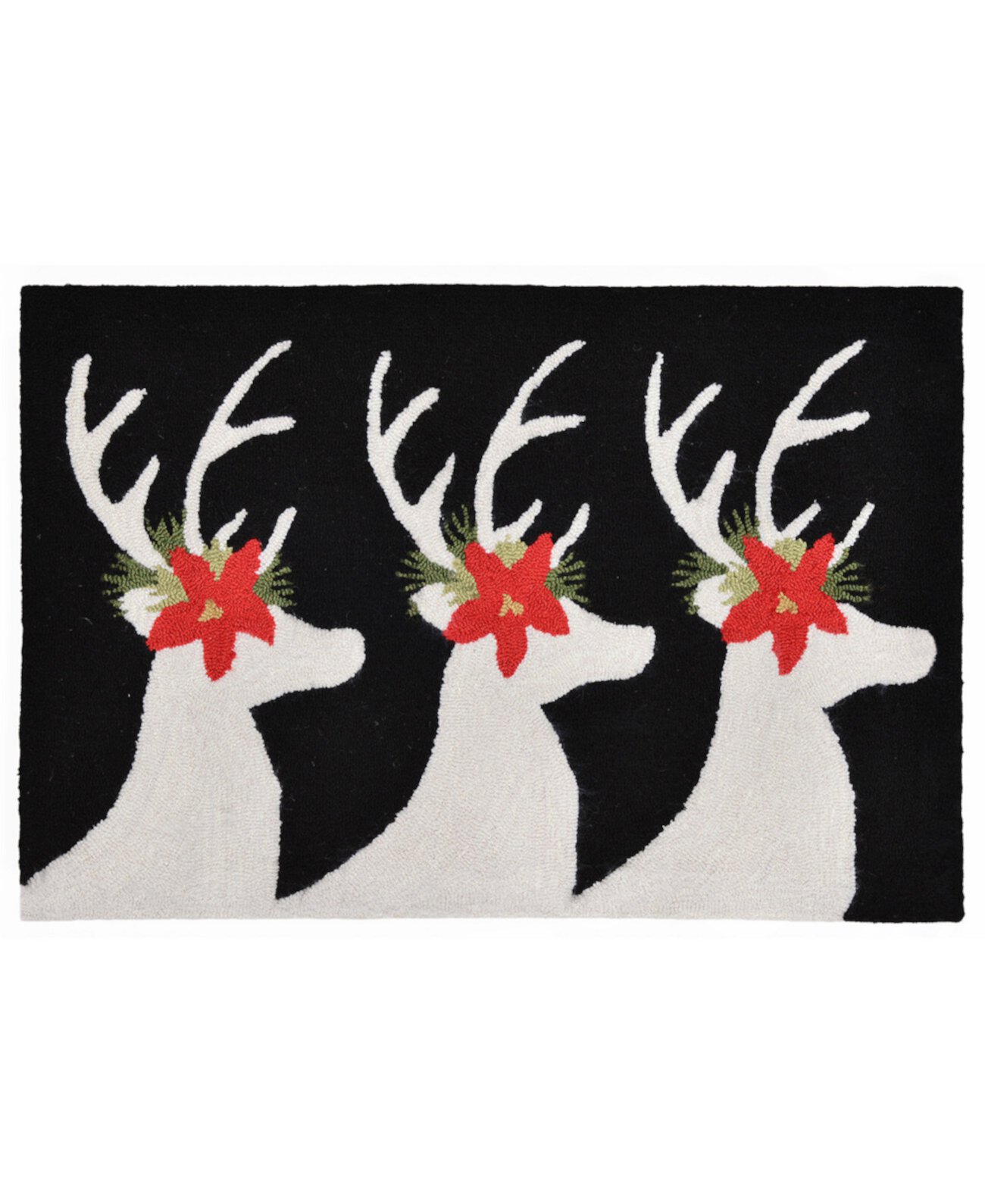 Frontporch Reindeer 1'8" x 2'6" Outdoor Area Rug Liora Manne