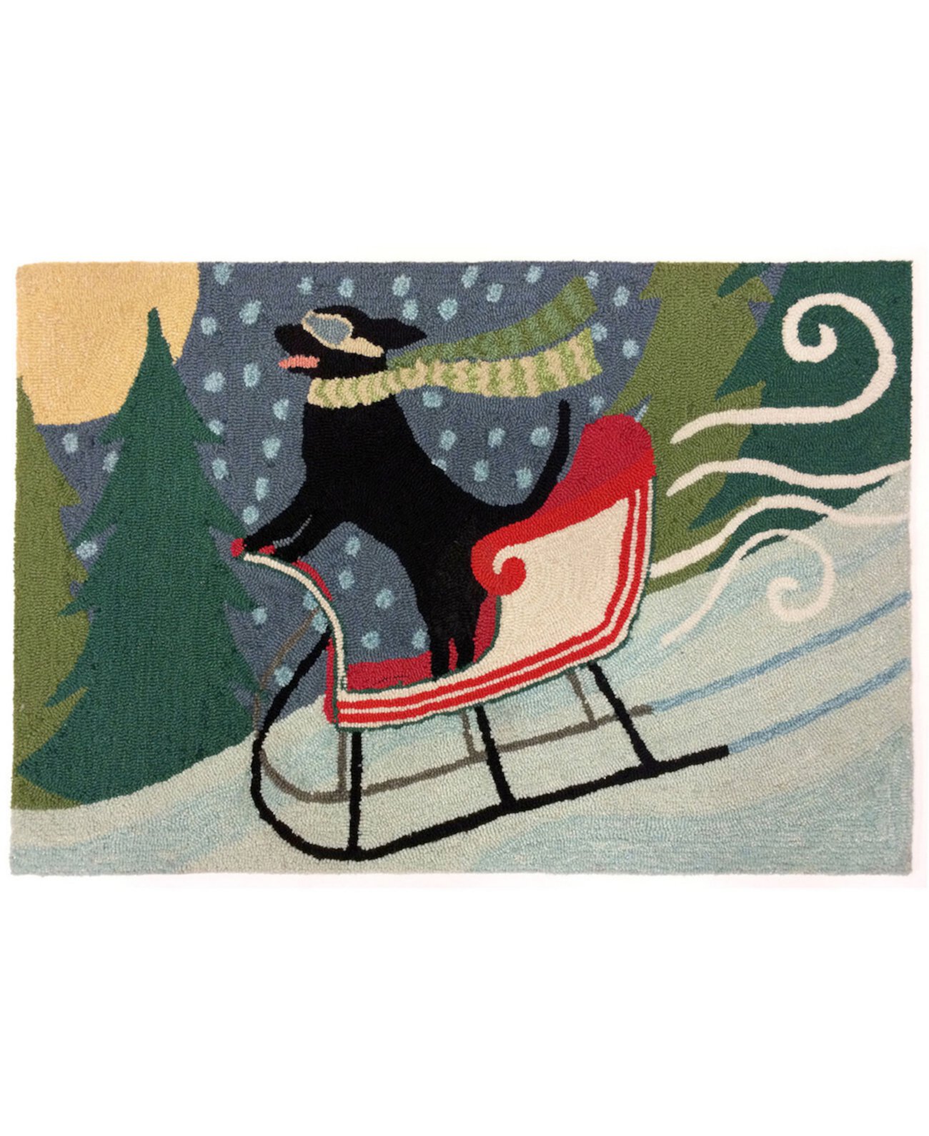 Frontporch Sledding Dog 1'8" x 2'6" Outdoor Area Rug Liora Manne