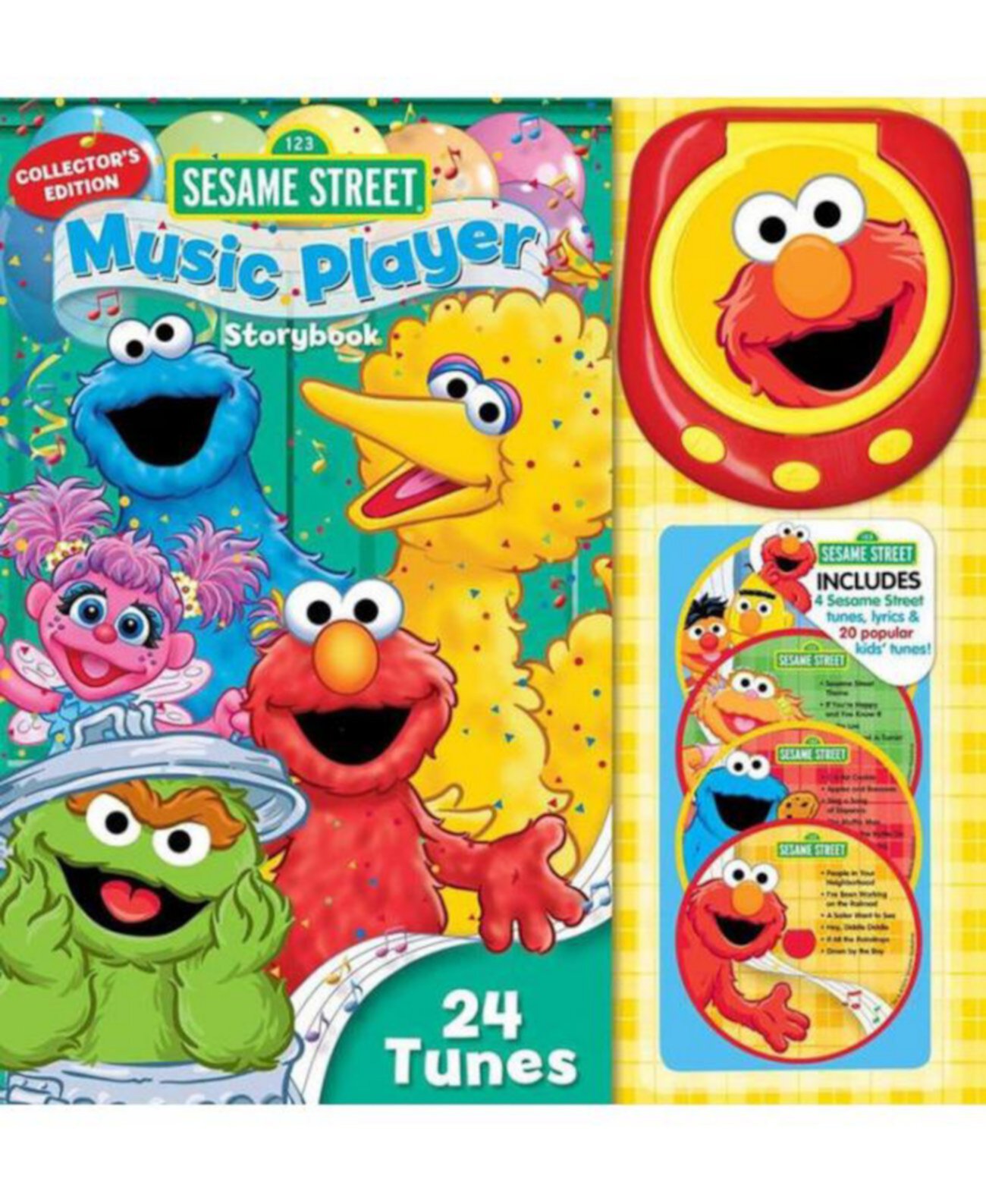 Юбилейная Музыкальная Книга Sesame Street: 4 CD, 40 страниц для детей 8-12 лет Barnes & Noble