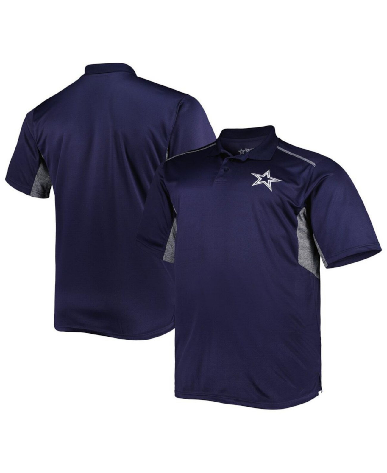 Мужская темно-синяя рубашка-поло Dallas Cowboys Big and Tall Team Color Profile