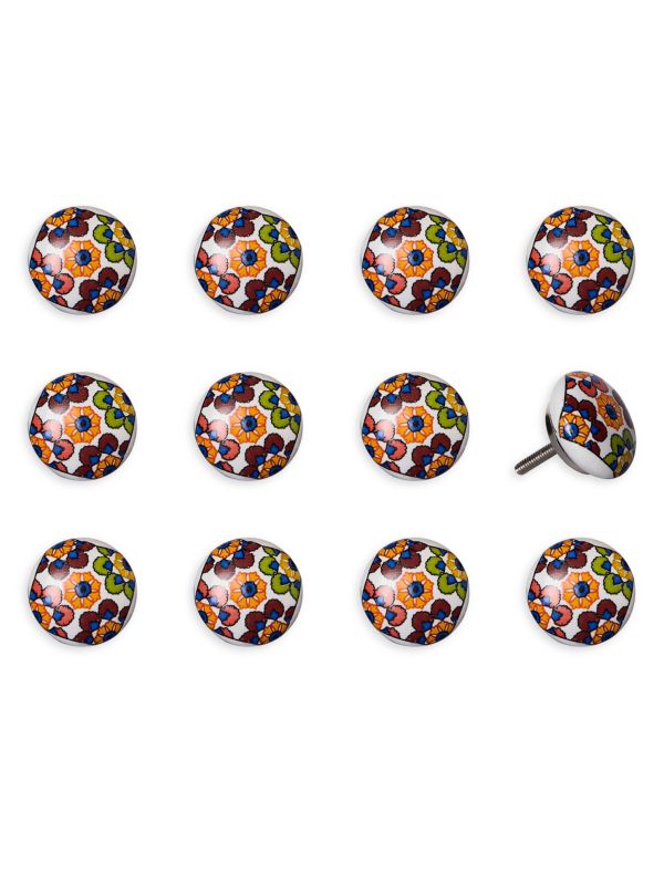 ​12-Piece Ceramic Cabinet &amp; Door Knob Set KNOB IT