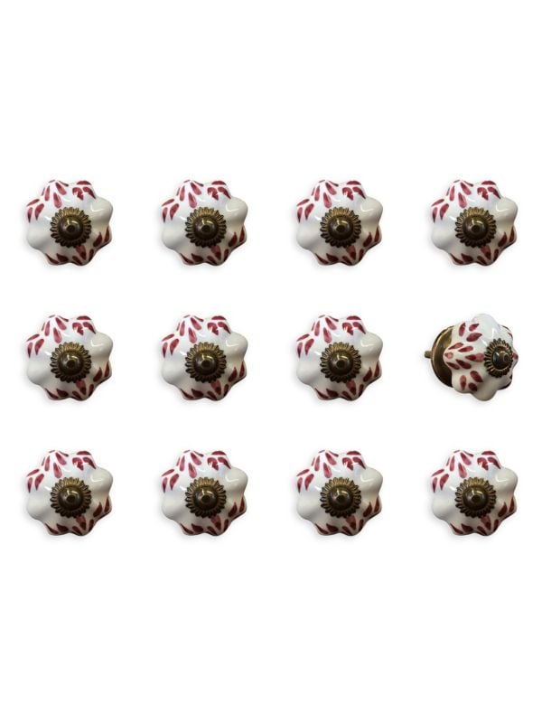 12-Piece Ceramic Cabinet & Door Knob Set KNOB IT