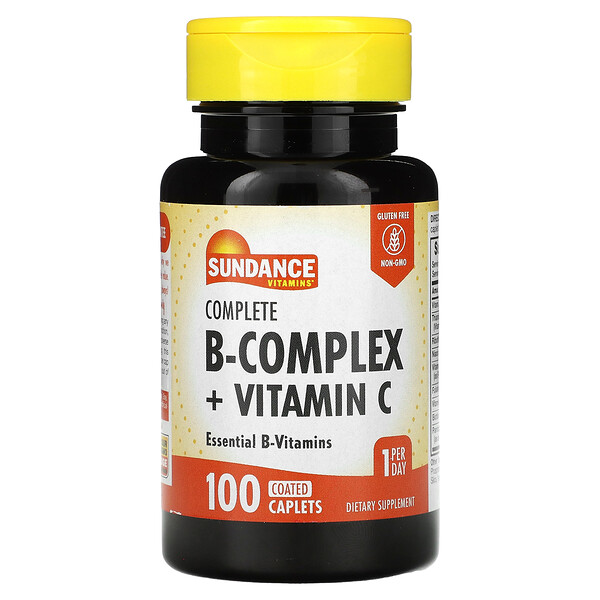 Комплекс витаминов B и витамин C - 100 покрытых таблеток - Sundance Vitamins Sundance Vitamins