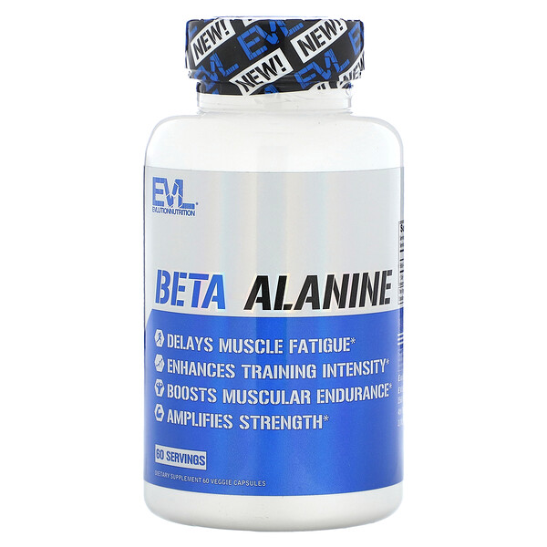 Beta Alanine, 60 Veggie Capsules EVLution Nutrition