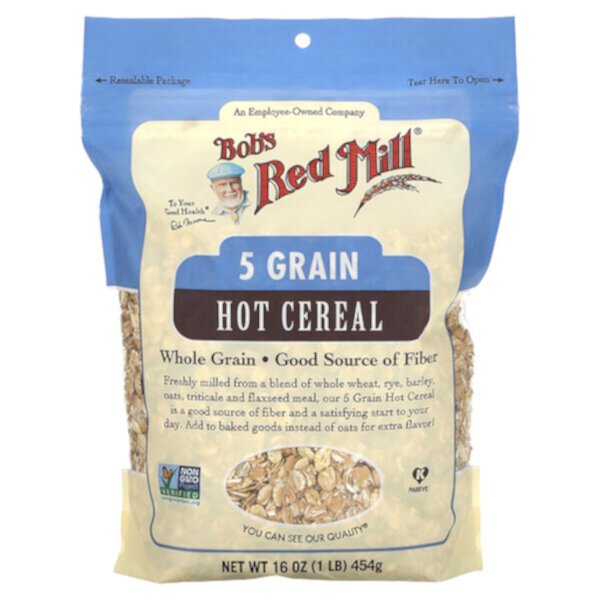 5 Grain Hot Cereal, 1 lb (454 g) Bob's Red Mill