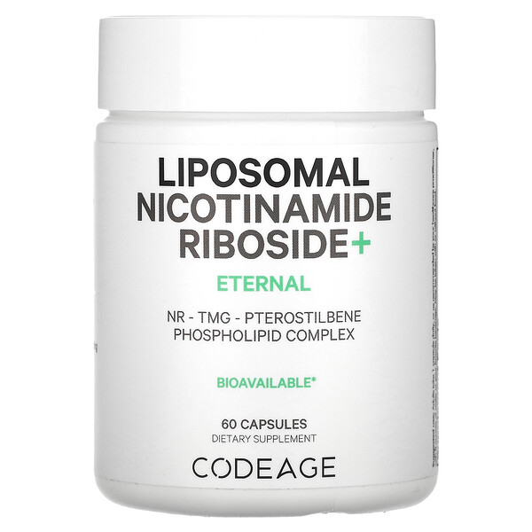 Липосомальный, никотинамидрибозид+, 60 капсул Codeage