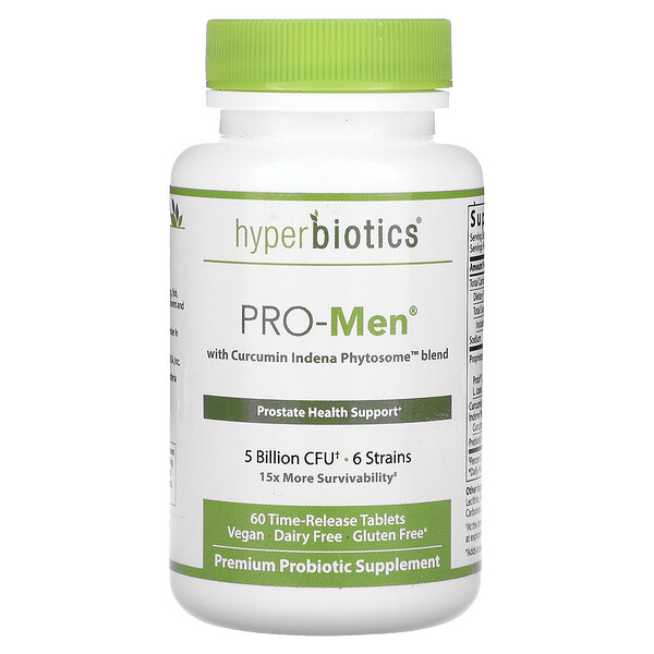 Pro-Men со смесью фитосом Curcumin Indena, 5 миллиардов КОЕ, 60 таблеток замедленного действия Hyperbiotics