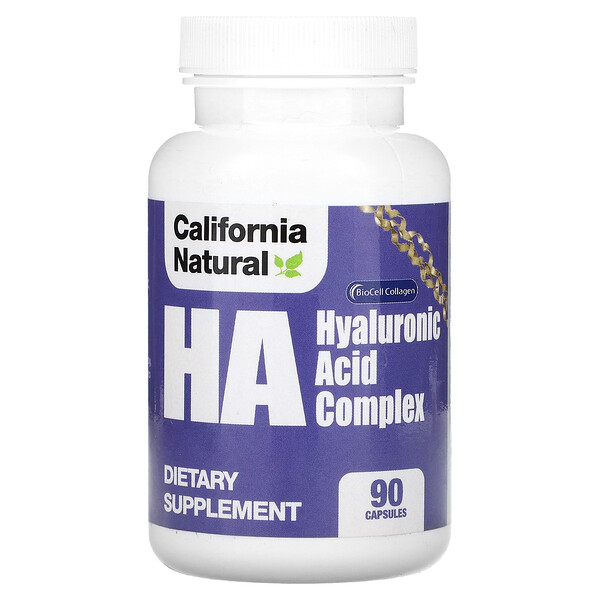 HA, Комплекс гиалуроновой кислоты, 90 капсул California Natural