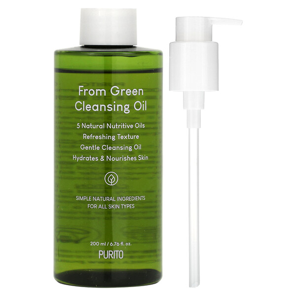 From Green Cleansing Oil, 6.76 fl oz (Жидкие унции) (200 ml) Purito