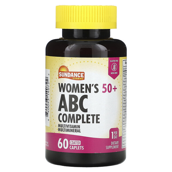 Women's 50+, ABC Complete Multivitamin Multimineral, 60 капсул в оболочке Sundance Vitamins