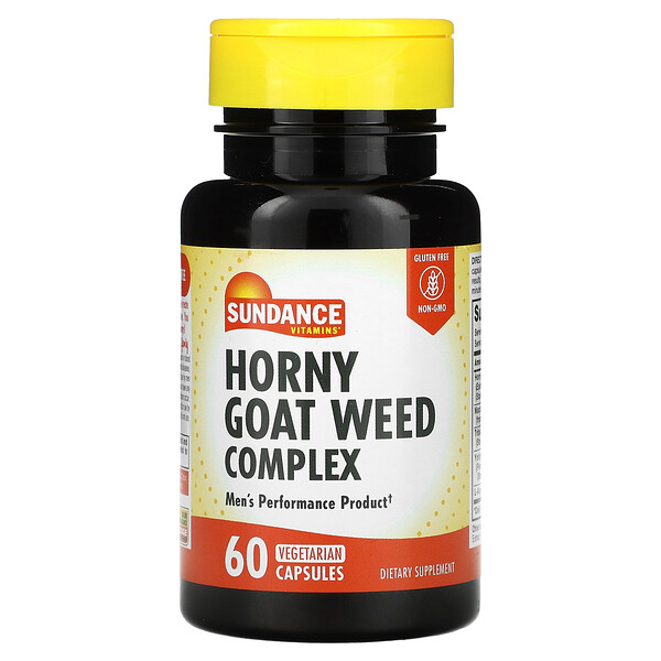 Комплекс Horny Goat Weed - 60 вегетарианских капсул - Sundance Vitamins Sundance Vitamins