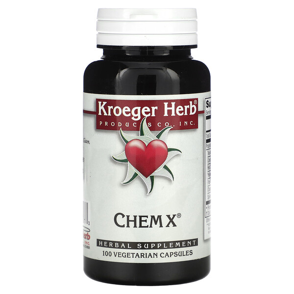 Chem X, 100 вегетарианских капсул Kroeger Herb Co