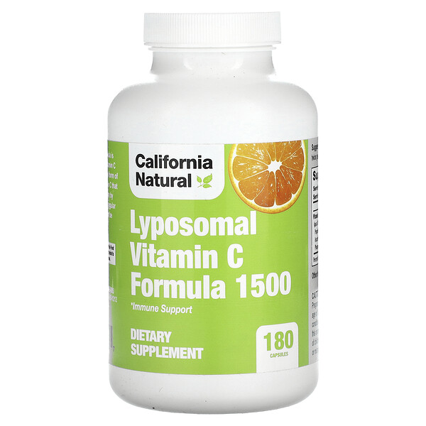 Lyposomal Vitamin C Formula 1500, 180 Capsules (Капсулы) California Natural