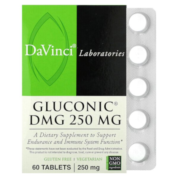 Глюконовая ДМГ, 250 мг, 60 таблеток DaVinci