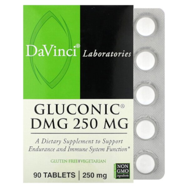 Глюконовая ДМГ, 250 мг, 90 таблеток DaVinci