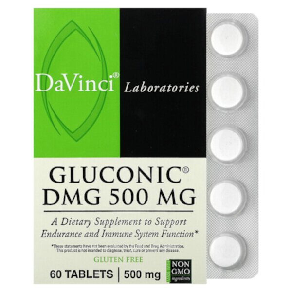 Глюконовая ДМГ, 500 мг, 60 таблеток DaVinci