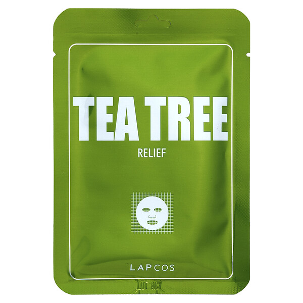 Тканевая маска Tea Tree Beauty, облегчение, 1 шт., 0,84 жидк. унции (25 мл) LAPCOS