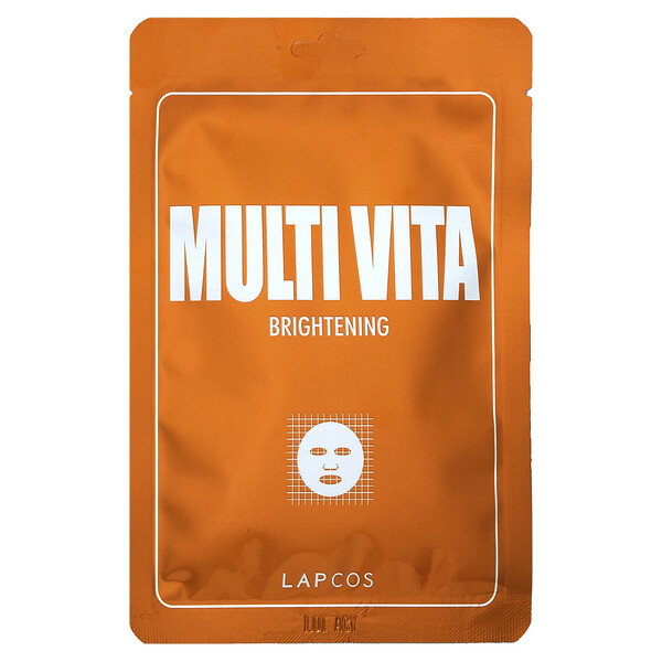 Тканевая маска Multi Vita Beauty, осветляющая, 1 шт., 25 мл (0,84 жидк. унции) LAPCOS
