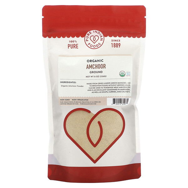 Organic Amchoor, Ground, 8 oz (226 g) Pure Indian Foods