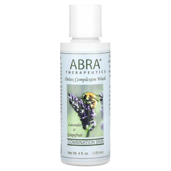 Детокс-мыло для лица, лаванда и грейпфрут, 4 жидких унции (120 мл) Abra Therapeutics