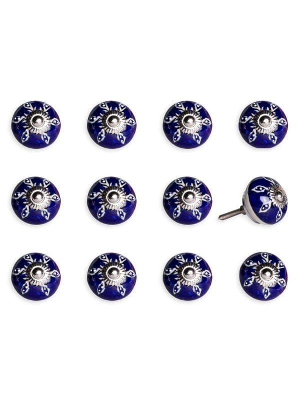 12-Piece Ceramic Cabinet & Door Knob Set KNOB IT