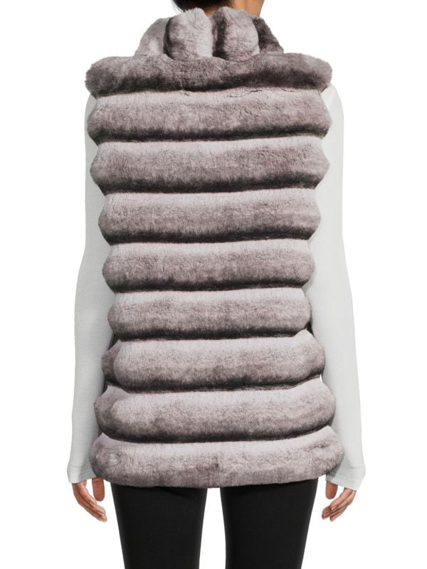 Женская Накидка BELLE FARE Bevel Faux Fur Puffer Vest BELLE FARE