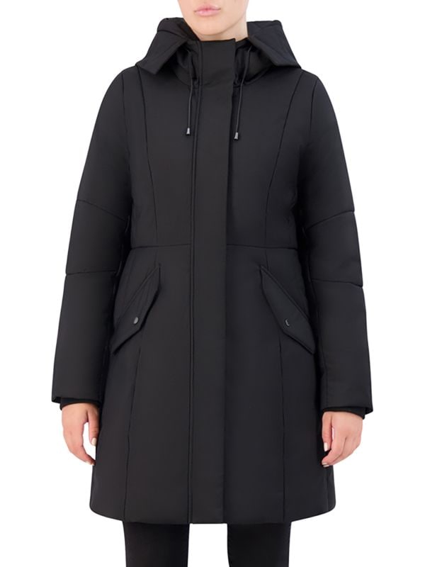 Женский Пуховик Cole Haan Signature Water Resistant Twill Parka Cole Haan