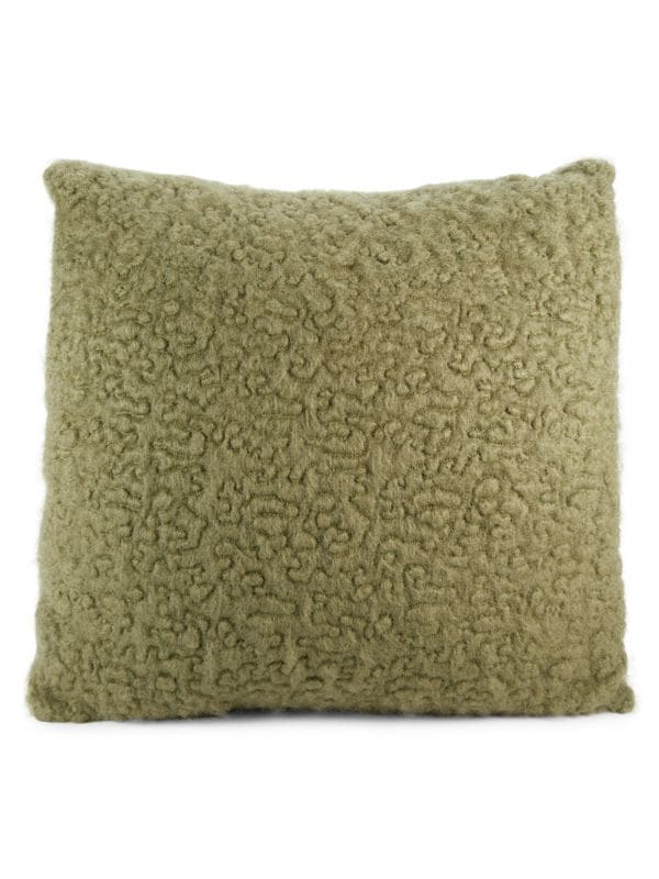Декоративная подушка из мохера и шерсти с вермикуляцией L'Objet