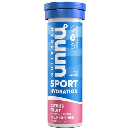 Sport Hydration, цитрусовые, в одном тюбике, 10 таблеток NUUN