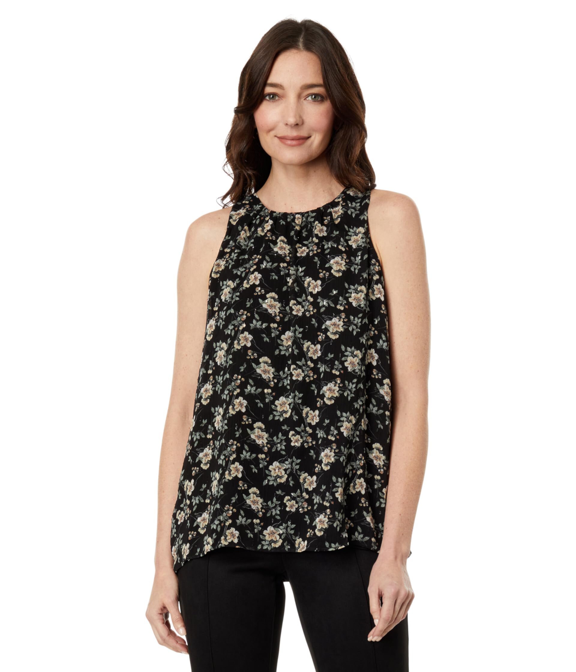 Sleeveless High Neck Blouse Vince Camuto