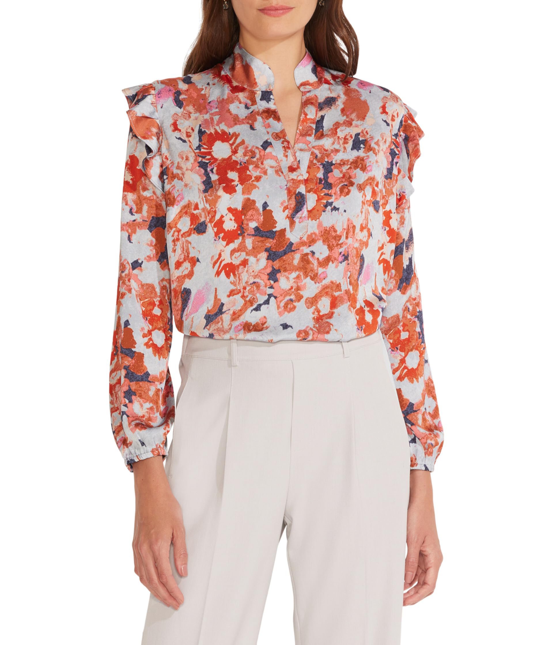 Petite Pressed Petals Top Nic+Zoe