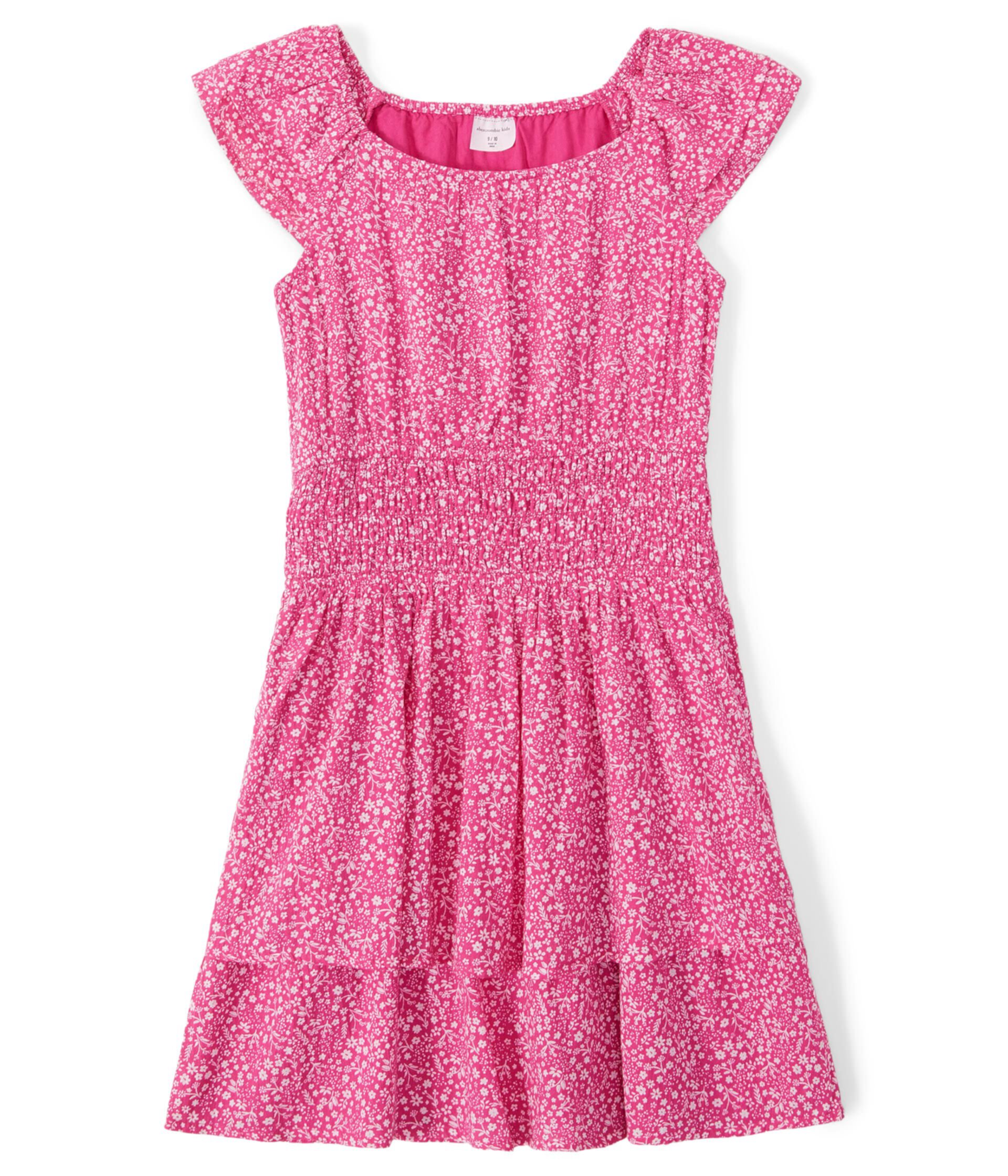 Платье с развевающимися рукавами (маленькие дети/большие дети) Abercrombie kids