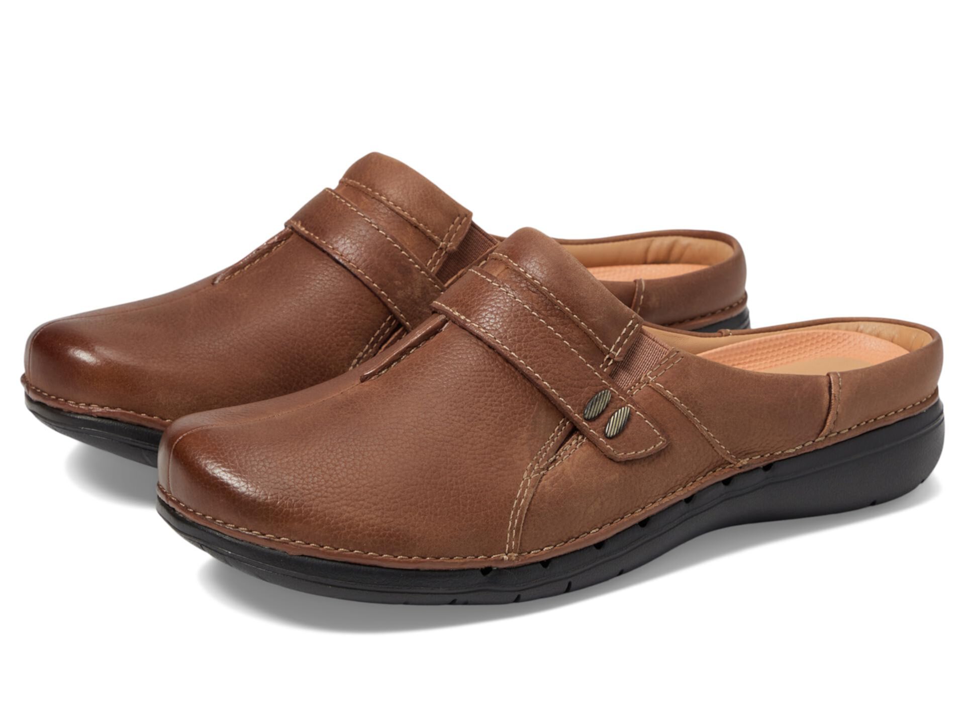 Кожаные тапочки Clarks Un Loop Ease с удобной подошвой в маскировочном дизайне Clarks