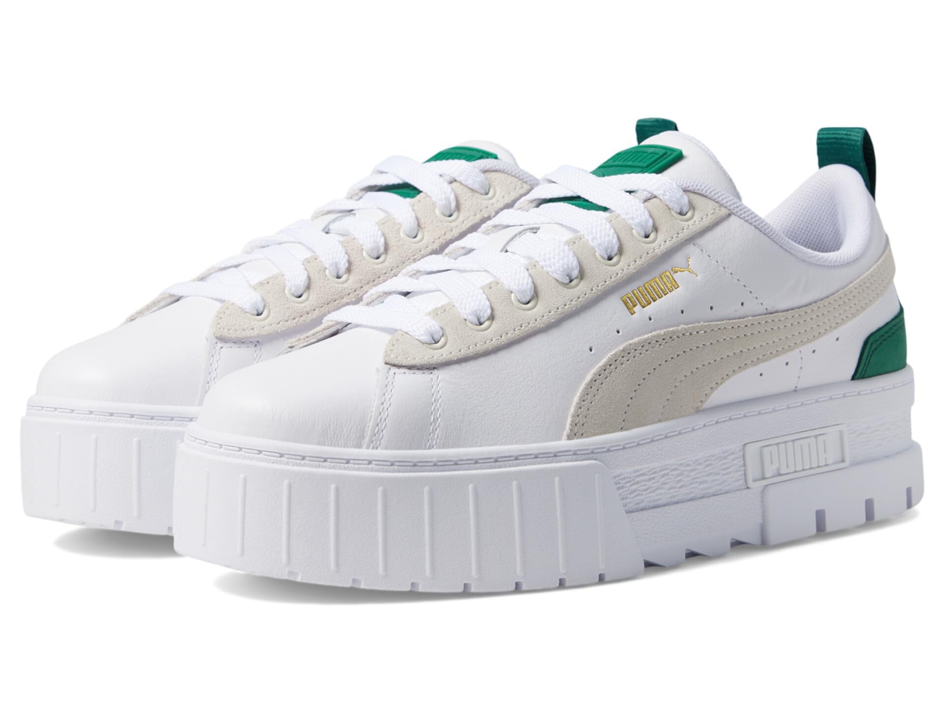 Стильные кроссовки Puma Mayze Gentle с кожаным верхом и резиновой подошвой Puma