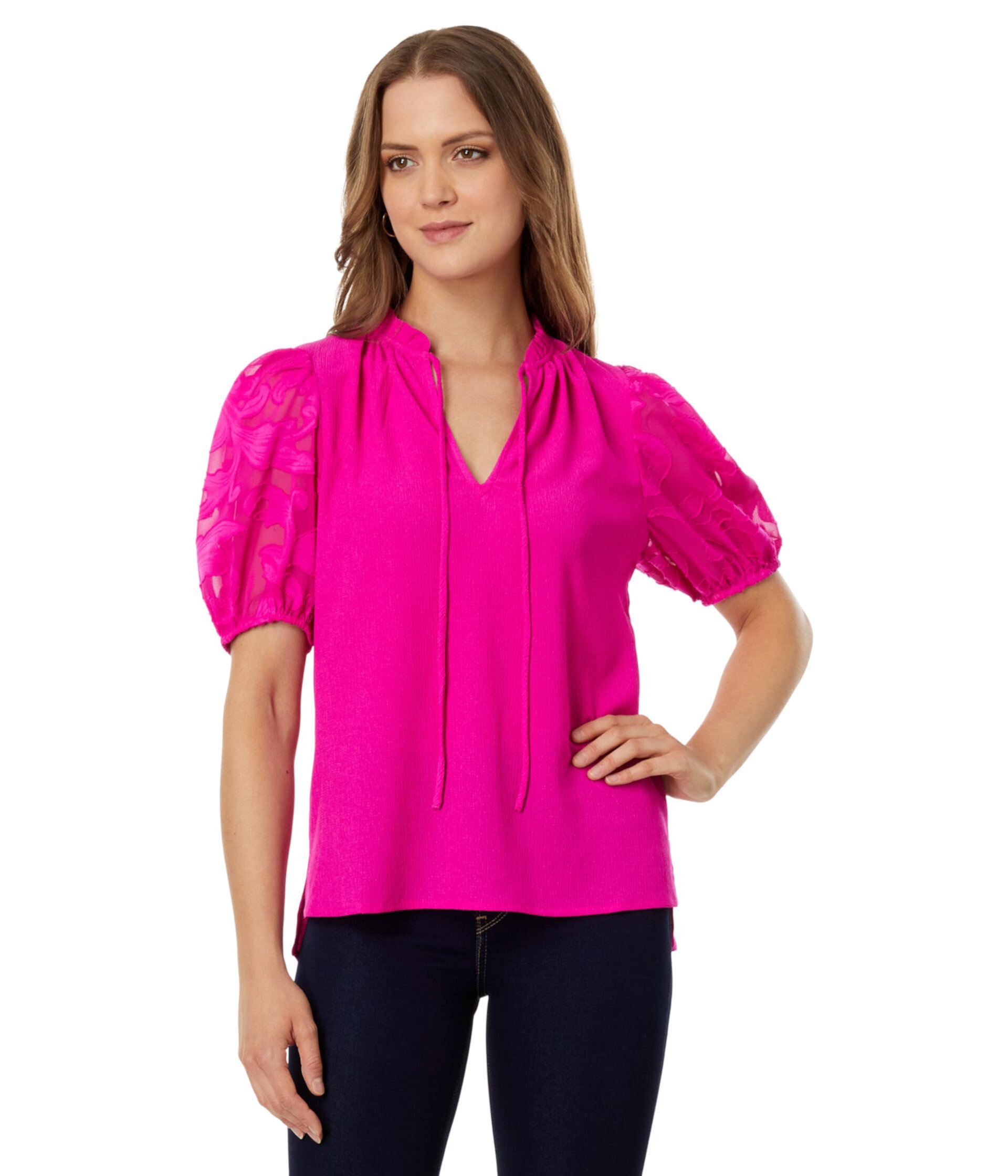 Short Puff Sleeve Top Vince Camuto