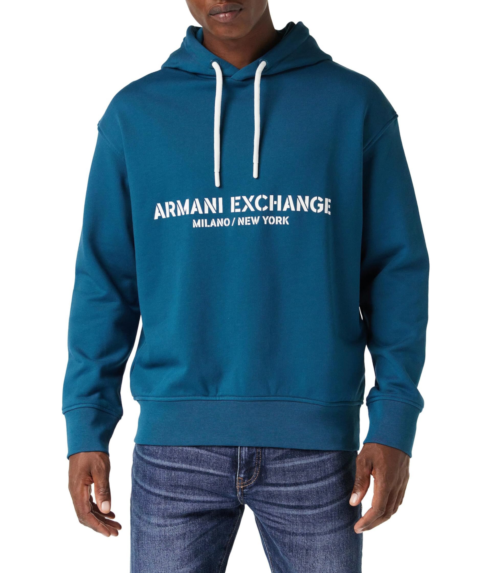 Мужской Пуловер AX ARMANI EXCHANGE MI NY '91 Hoodie AX ARMANI EXCHANGE