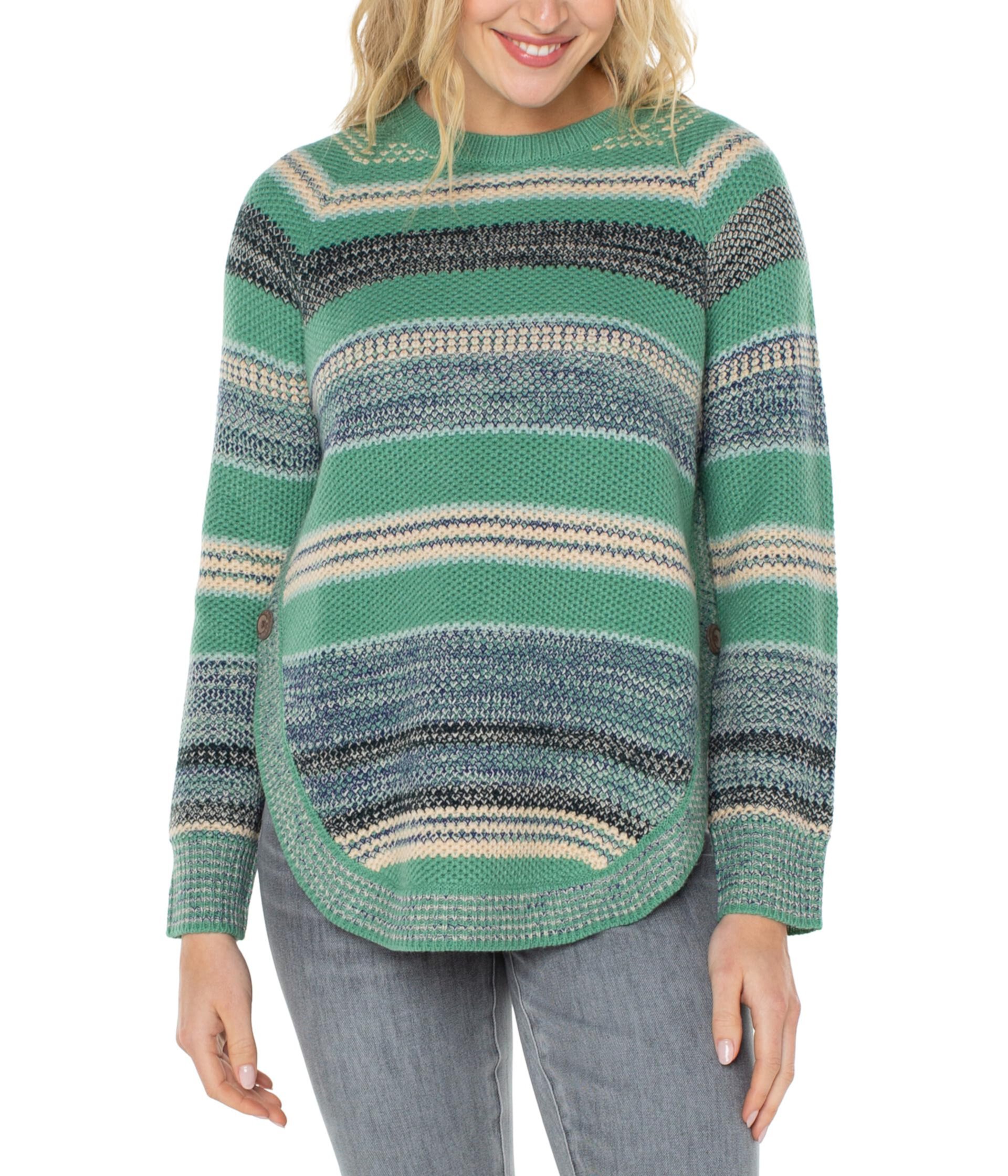 Raglan Sweater w/ Rounded Hem Liverpool Los Angeles