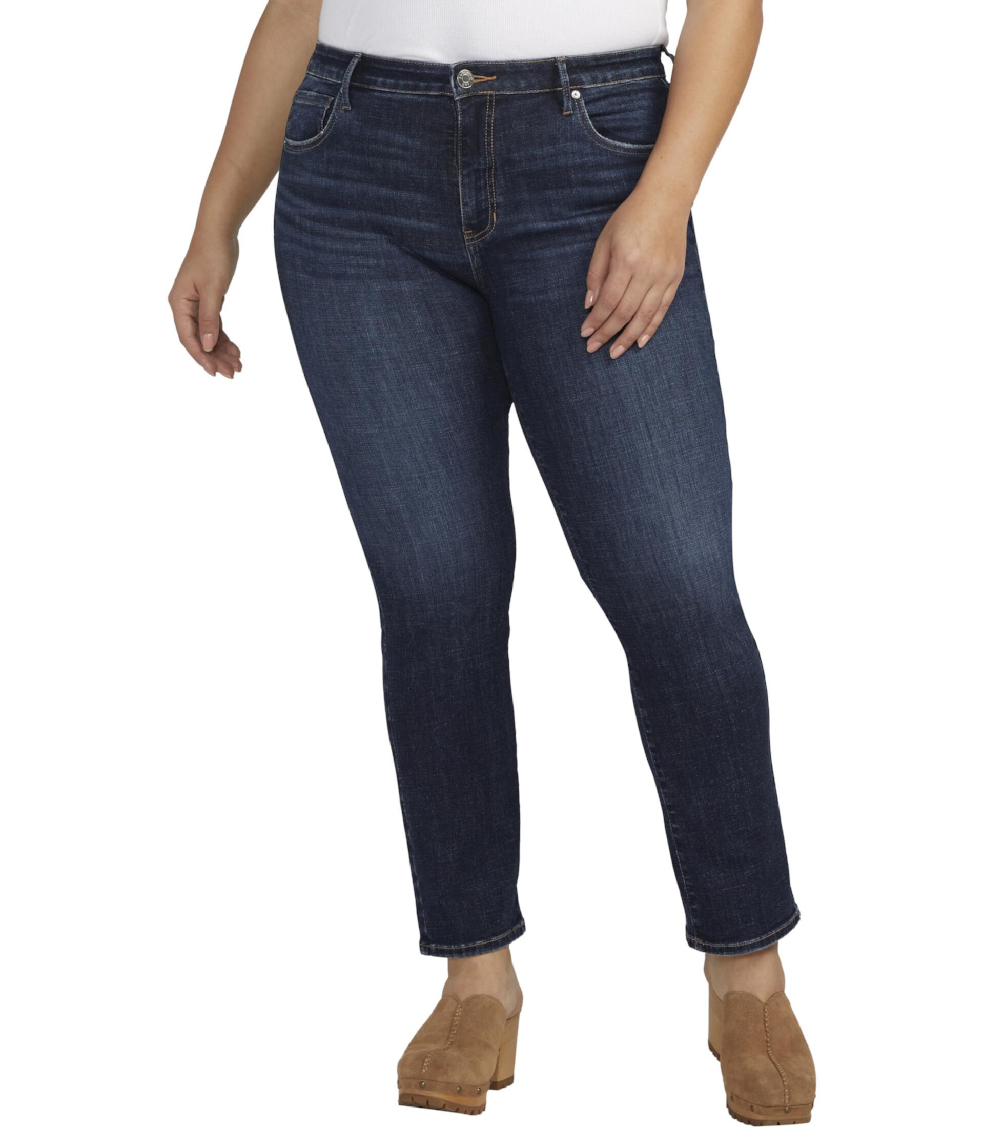 Узкие прямые джинсы Cassie со средней посадкой размера плюс Jag Jeans