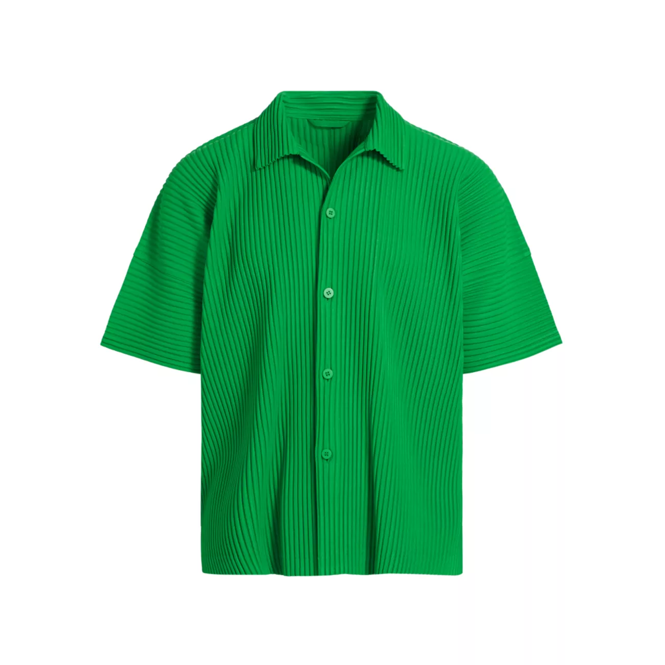 Рубашка июля со складками на пуговицах спереди Homme Plissé Issey Miyake
