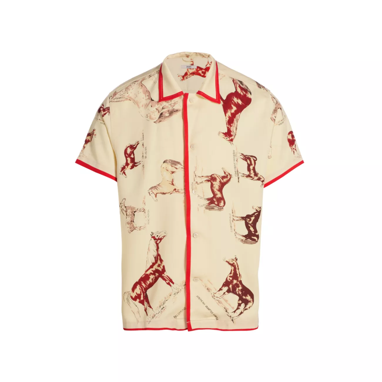 Рубашка на пуговицах спереди с изображением лошадиной лошади Bode