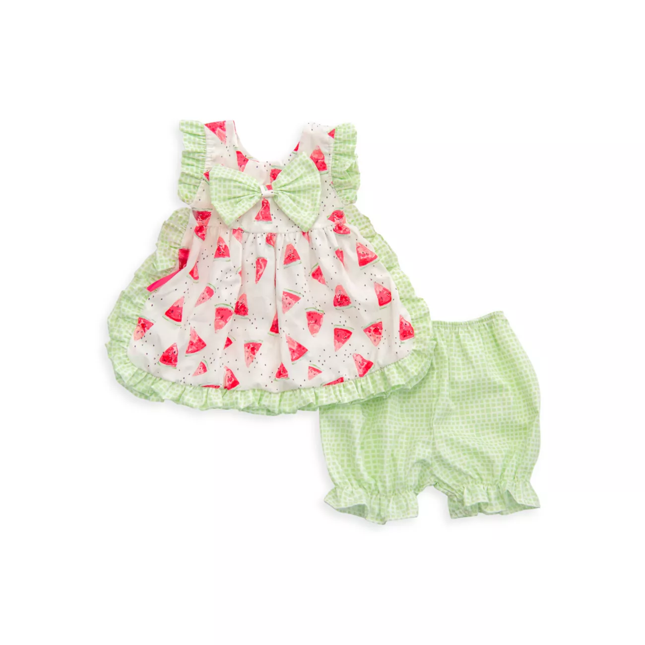 Для маленьких девочек &amp; Комплект фартука Mia's Melon для маленькой девочки Haute Baby