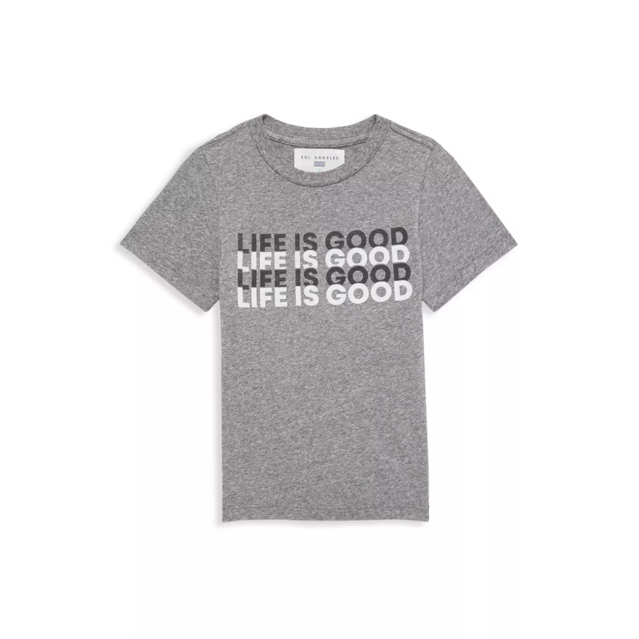 Маленький детский &amp; Детская футболка с круглым вырезом «Life Is Good» Sol Angeles