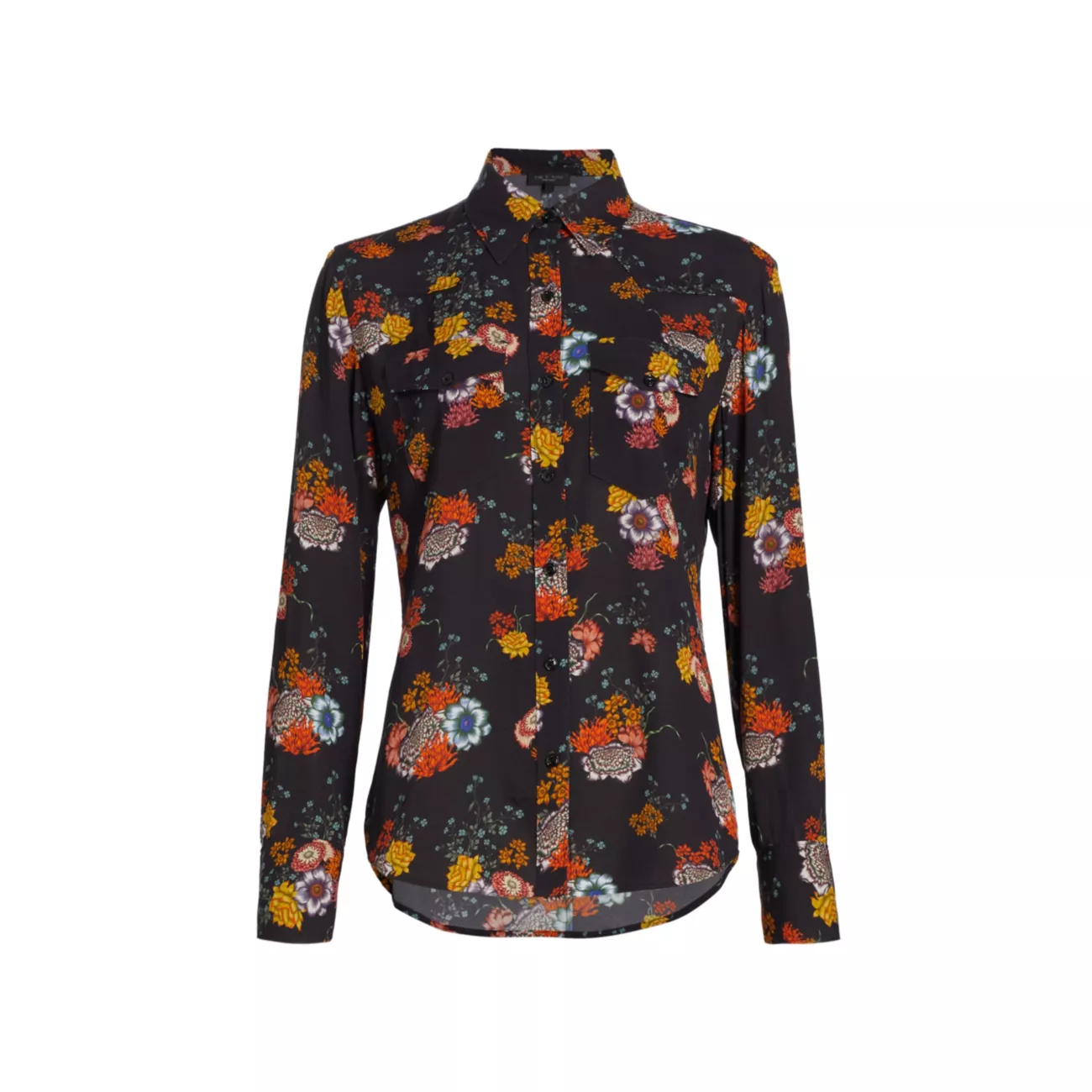 Рубашка на пуговицах с цветочным принтом Farren Rag & Bone
