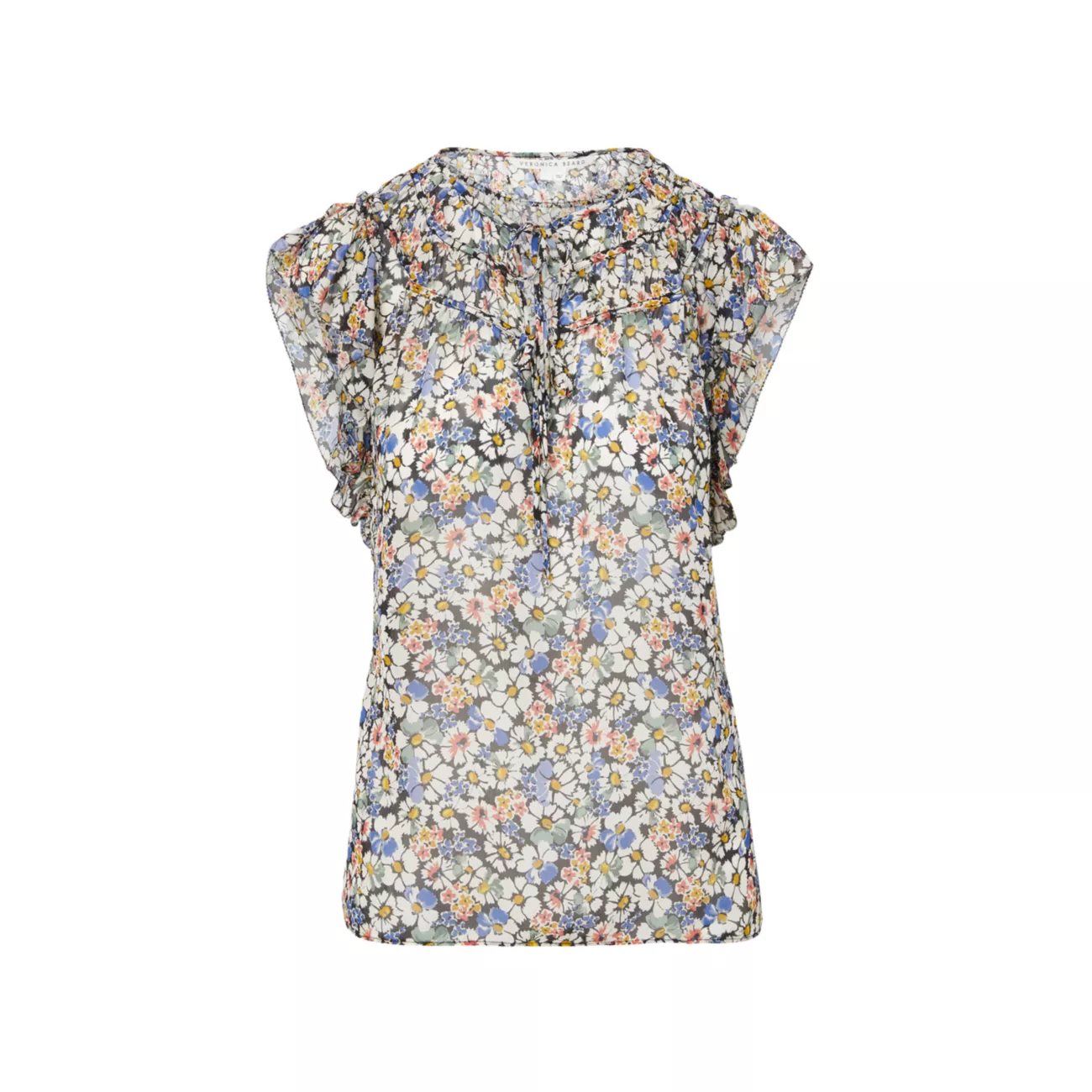 Ayan Шелковая блузка с цветочным принтом VERONICA BEARD