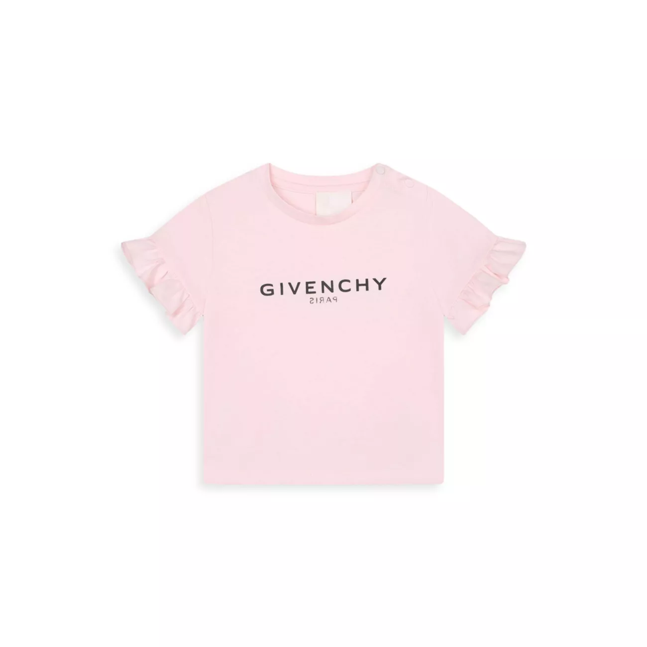 Для маленьких девочек &amp; Футболка с воланами и логотипом Little Girl Givenchy
