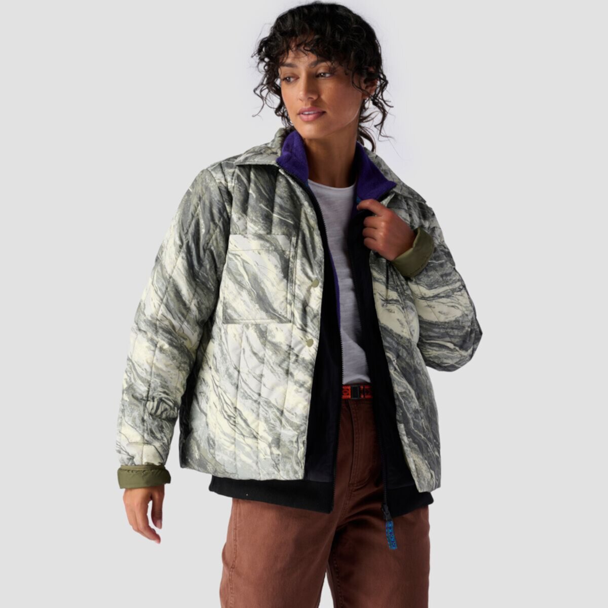 Женская Куртка-рубашка Oakbury Print с утеплителем из искусственного волокна Backcountry Backcountry